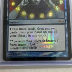 Magic: The Gathering Brainstorm Instant Foil Promo Blue F04 2004 FNM - Image 4