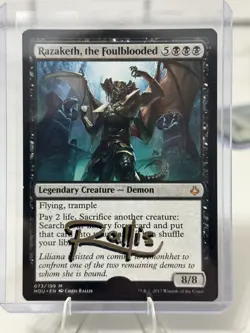 Razaketh, the Foulblooded 33/50 Artist Proof SIGNED! 🔥 Hour of Devastation 🔥 - Image 1