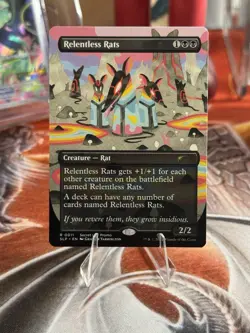BORDERLESS Relentless Rats | Secret Lair Drop Showdown | MTG - Image 1