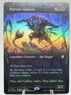 Marrow-Gnawer BORDERLESS FOIL Commander: Bloomburrow MTG NM 0079 - Image 1