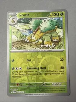 Pokemon TCG * SV Temporal Force * 11/162 Grotle REVERSE HOLO Common * FRESH PK - Image 1