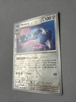 Pokemon TCG * SV Temporal Force * 114/162 Metang REVERSE HOLO Common * FRESH PK - Image 2