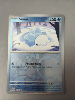 Pokemon TCG * SV Temporal Force * 45/162 Snom REVERSE HOLO Common * FRESH PK - Image 1