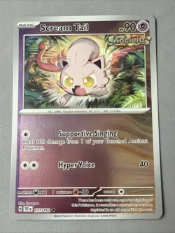 Pokemon TCG * SV Temporal Force * 77/162 Scream Tail REVERSE HOLO Uncommon * NM - Image 1