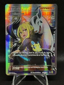 Pokemon TCG Delinquent 098B/122 Alternate Art Full Art Holo Promo - Image 1
