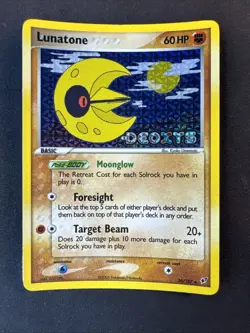Lunatone 36/107 Deoxys Reverse Holo Pokemon - Image 1