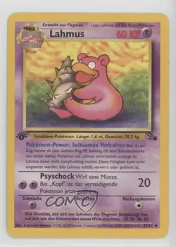 Slowbro German 1st Ed. Pokemon Fossil #43 1999 - Image 1
