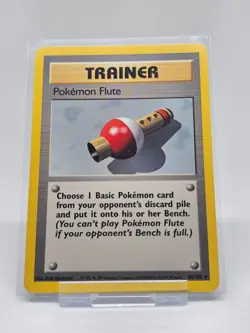 Pokemon TCG Pokemon Flute 86/102 Base Set Unlimited WOTC Vintage - Image 1