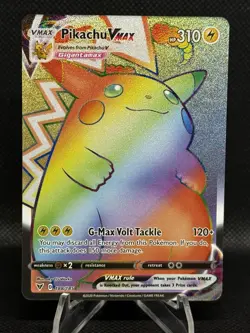 Pokemon Pikachu VMAX 188/185 Vivid Voltage Full Art Rainbow Rare POSSIBLE PSA 10 - Image 1