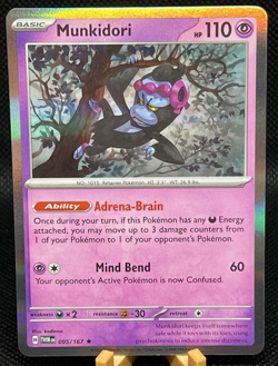 Pokemon Munkidori 095/167 Holo Rare Twilight Masquerade NM - Image 1