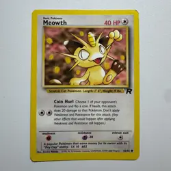 Meowth 62/82 | Common - Team Rocket LP/MP Pokemon TCG - Image 1