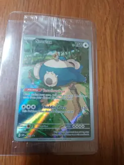 SEALED Pokemon Snorlax SVP 051 Scarlet & Violet 151 Holo Black Star Promo - Image 4