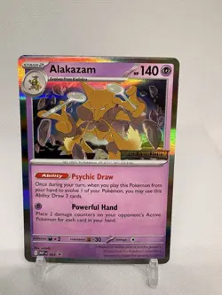 Alakazam - MEP 003 Mega Evolutions Stamped Black Star Promo Pokemon TCG - Image 1