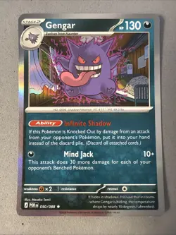 Pokemon TCG * Gengar 50/088 RARE HOLO * Mega Evolution Perfect Order NM - Image 1