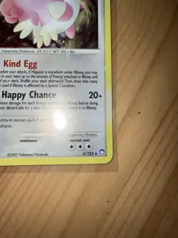 Blissey Mysterious Treasures Holo Rare Pokemon TCG 5/123 - Image 2