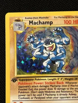 Pokemon Machamp 8/102 (1st Edition) Base (Never Played) *Near Mint* - Image 2