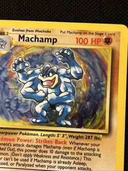 Pokemon Machamp 8/102 (1st Edition) Base (Never Played) *Near Mint* - Image 3