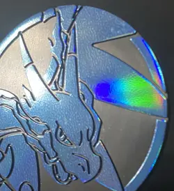 Pokemon TCG Phantasmal Flames Mega Charizard Blue Standard Coin - Image 3