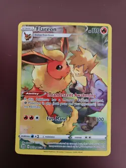 Pokemon TCG- Flareon Tg01/Tg30 Ultra Rare Full Art- Brilliant Stars - Image 1