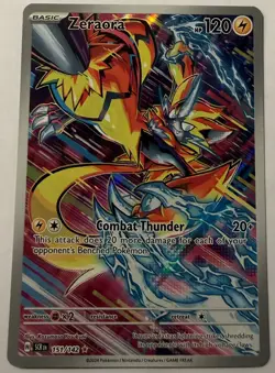 Zeraora 151/142 Pokemon SV07: Stellar Crown NM Illustration Rare - Image 1