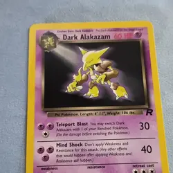 Dark Alakazam 18/82 Team Rocket Rare 60 HP Stage 1 Regular Wizards Pokemon TCG - Image 1