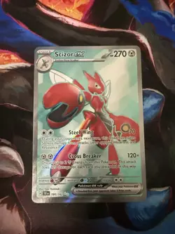 Pokemon Scizor ex 195/162 SV05: Temporal Forces Ultra Rare Holo Stage 1 270 HP - Image 1