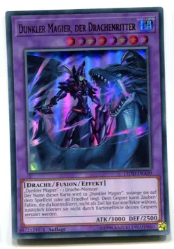 Yu-Gi-Oh! Dunkler Magier der Drachenritter Ultra RAre LEDD-DEA00 - Image 1