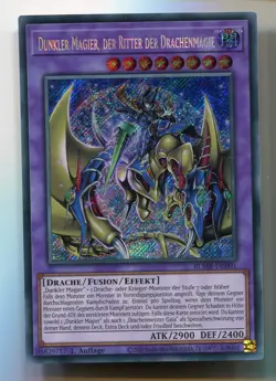 Yu-Gi-Oh! Dunkler Magie der Ritter der Drachenmagie Secret Rare BLMR-DE001 - Image 1