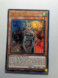 YUGIOH MAMA-EN023 Witchcrafter Genni Ultra Rare 1st Edition NM - Image 1