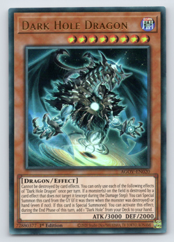 Dark Hole Dragon - AGOV-EN020 - Ultra Rare - 1st Edition - Yugioh - Image 1