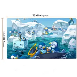 Piplup Board Game Pokemon Table Playmat TCG CCG Trading Card Game Mat Mousepad - Image 2