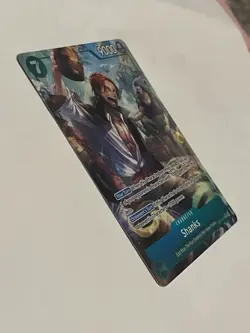Shanks Rare (R) OP14-027 The Azure Sea's Seven Alternative Art English Foil - Image 2