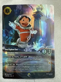 Lilo - Best Explorer Ever (Enchanted) - Fabled (9) Lorcana NM/M Rare 238/204 - Image 1