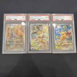 Lot Of 3 PSA 9 Graded Pokemon Cards - Image 1