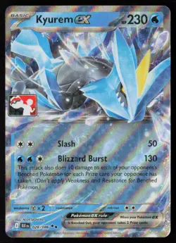 Pokemon Kyurem ex 028/086 Prize Pack Series Cards Holo Pack Fresh - NM - Image 1