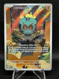 Marshadow 146/132 - Mega Evolutions Holo Illustration Rare Pokemon Card - NM - Image 1