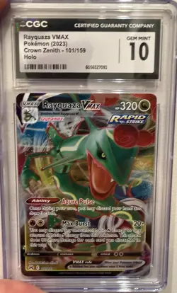 4-card Pokemon Slab Lot - Including Rayquaza, Necrozma, Naganadel & Guzzlord - Image 4