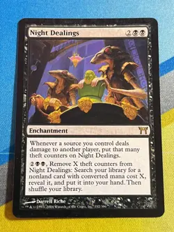 Magic the Gathering MTG Champions of Kamigawa NIGHT DEALINGS - Image 1