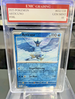 ARTICUNO 2025 FOIL #032/159 Pokemon Card GRADED 10 TCG - Image 1