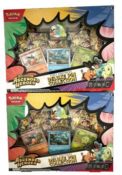2 x Pokemon TCG - Ascended Heroes First Partners Deluxe Pin Collection -Sealed - Image 1
