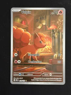Pokemon TCG Mega Evolution Vulpix 138/132 Illustration Rare NM - Image 1