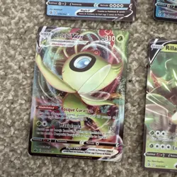 7 mix Pokemon Cards Game TCG Gyarados Umbreon Celebi VMAX Basico Holo SPANISH - Image 5
