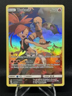 2019 Pokemon TORKOAL 237/236 Cosmic Eclipse Secret Rare Holo Fire English - Image 1