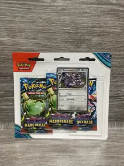Pokemon TCG Scarlet & Violet Twilight Masquerade 3 Pack Blister Revavroom Sealed - Image 1