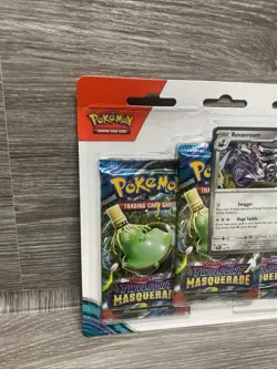 Pokemon TCG Scarlet & Violet Twilight Masquerade 3 Pack Blister Revavroom Sealed - Image 2