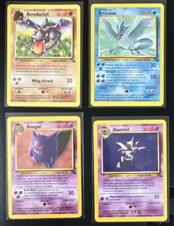 Pokemon Fossil 15 Card Lot NON HOLO rare cards - Image 2