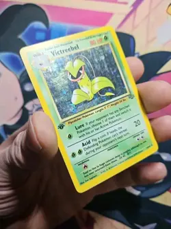 Pokemon TCG Victreebel 14/64 1st Edition Jungle Holo MP - Image 3