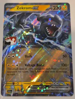 Zekrom ex 034/086 NM STAMPED BLK [Play! Pokemon Prize Pack Series 8] - Image 1