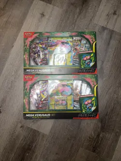 2x Pokemon TCG: Mega Venusaur ex Premium Collection - Factory Sealed Box LOT - Image 1
