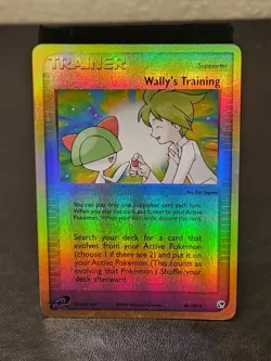 Pokemon EX Sandstorm Wally's Training 89/100 Reverse Holo Foil - Image 1